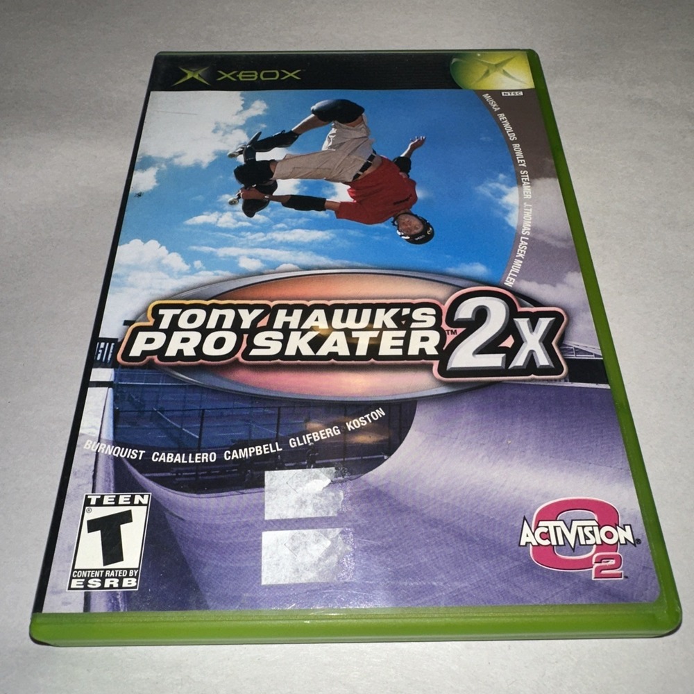 Tony Hawk's Pro Skater 2X (Microsoft Xbox, 2001) Complete CIB Manual + Reg Card